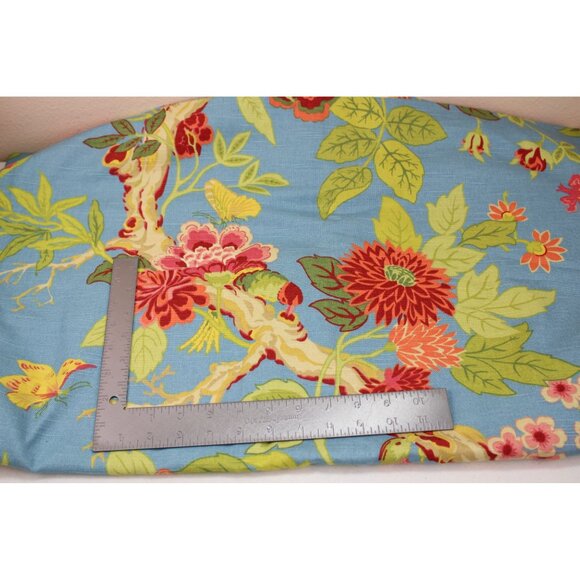 Home Decor Fabric Blue Floral Platinum Collection Richloom 92090 3 5/8 Yards - Picture 3 of 3